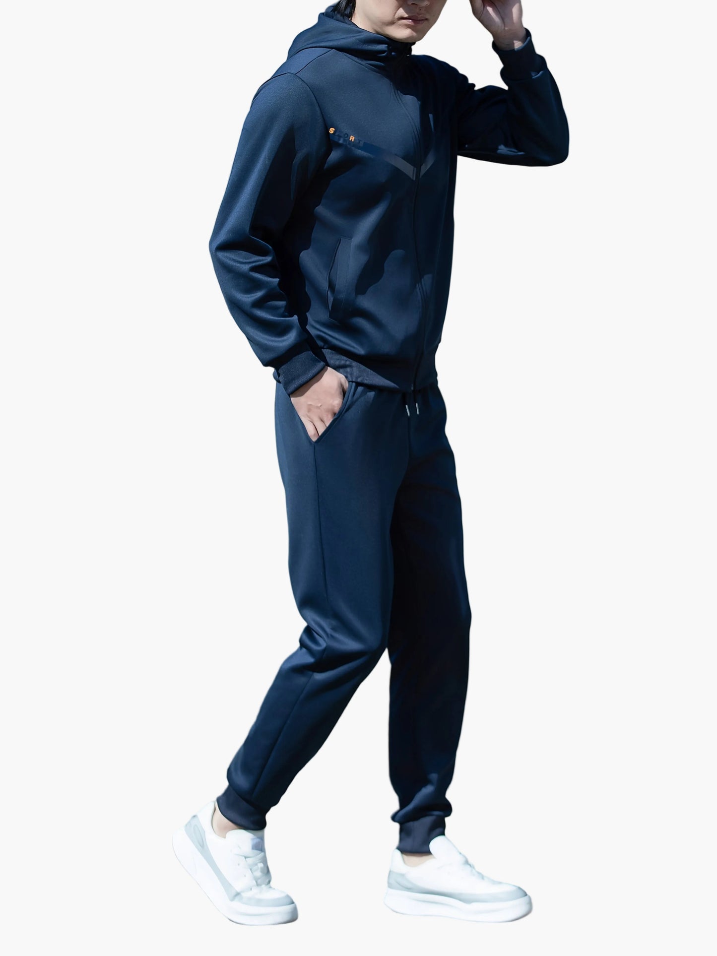 Men's Sports Tracksuit Set with Hoodie – Casual & Fitness Jogging Suit