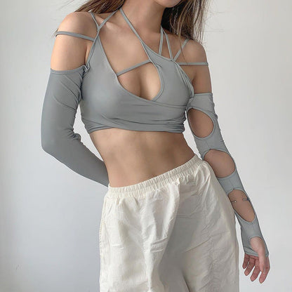 Caroline – Ärmelloses Trägertop mit Halterneck
