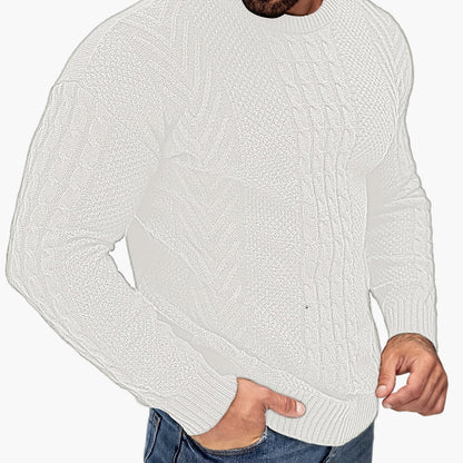 Men's knitted sweater in casual style – fashionable leisure sweater for autumn and winter