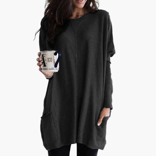 Damen Oversize Longpullover – Bequemer lässiger Style für Alltag & Freizeit