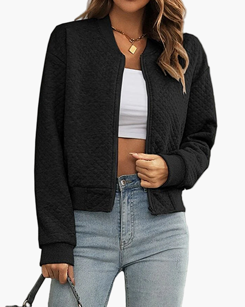 Damen Bomberjacke Stepp-Design Urban Streetstyle Freizeitjacke