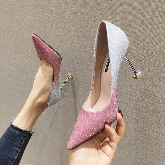 Esme – Französische Stiletto High Heels mit Farbverlauf