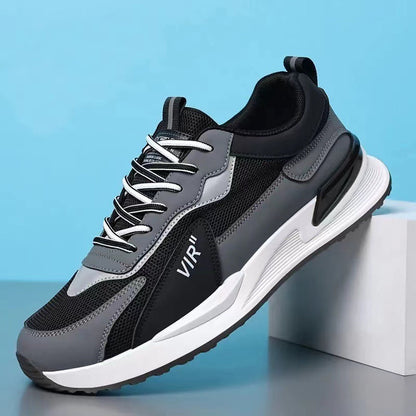 Dominic – Herren Atmungsaktive Farbblock Mesh-Sneaker