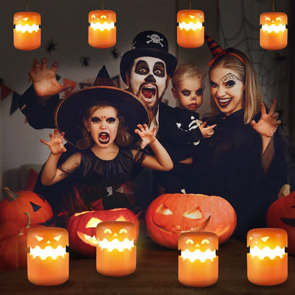 Halloween LED decorative lights – spooky pumpkin lanterns for party & home
