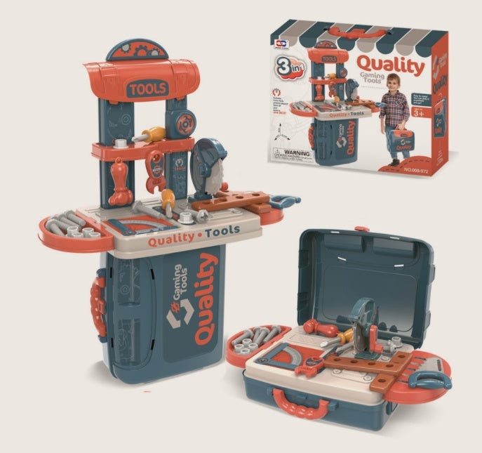 Kinder Spielzeugküche 3-in-1 Küchen-Set für kleine Köche – Rollenspiel-Set ab 3 Jahren