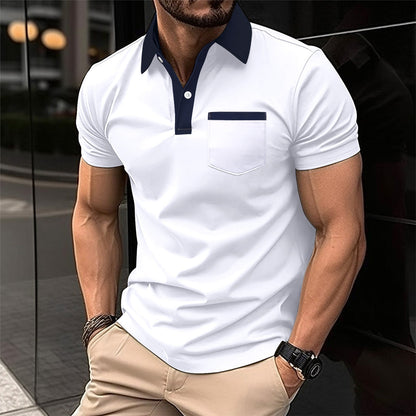 Roger – Slim Fit Kurzarm Poloshirt für Herren