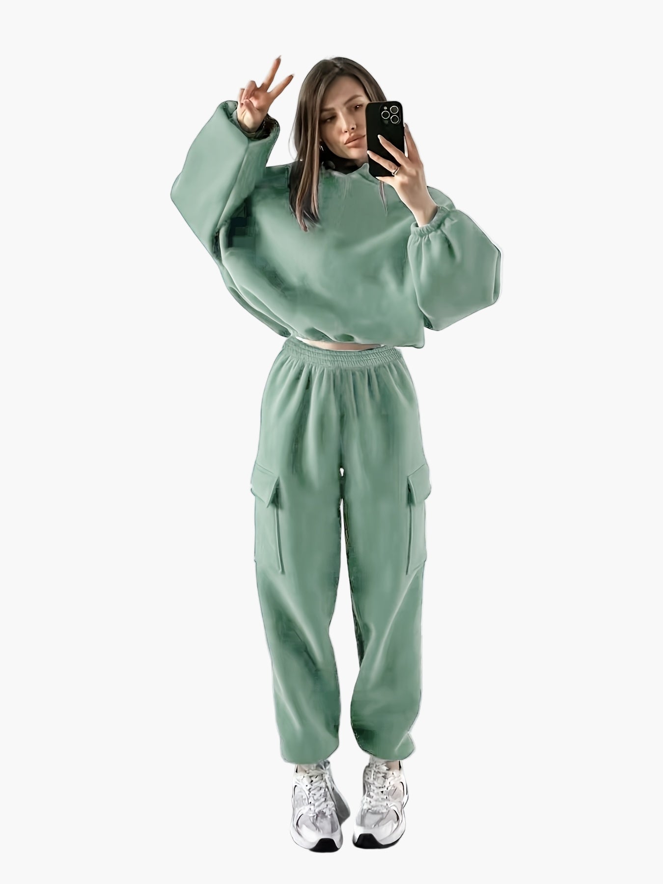 Women's Casual Two-Piece Set – Elegant Wide-Cut Sweater and Pants, Perfect for Everyday and Relaxation