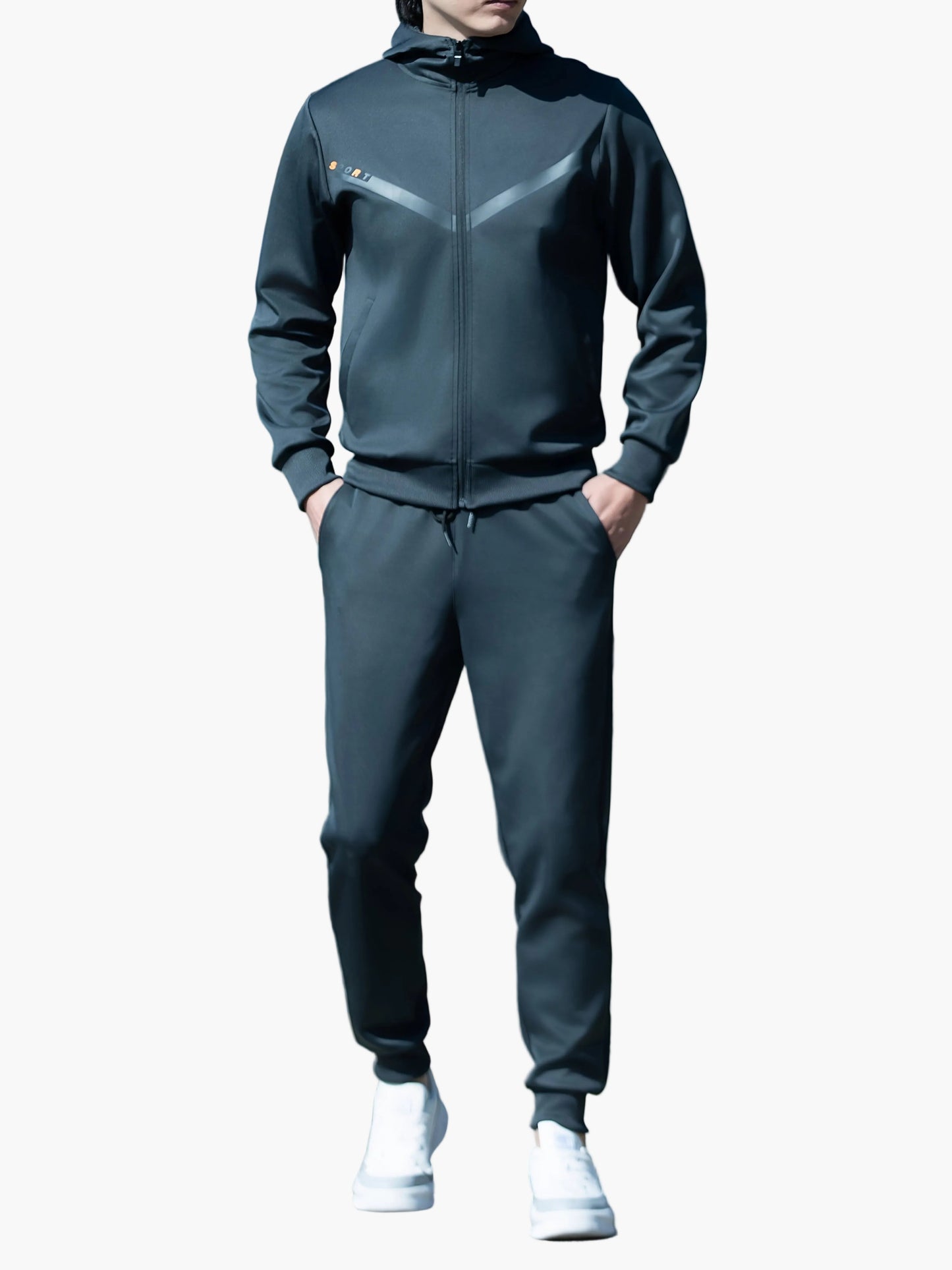 Men's Sports Tracksuit Set with Hoodie – Casual & Fitness Jogging Suit