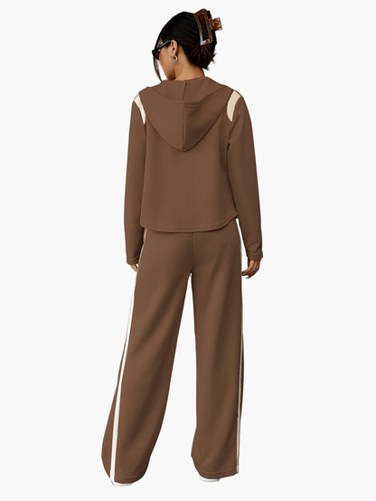 Women's Casual Tracksuit Set with Hoodie – Two-Piece, Casual, Ideal for Everyday and Sports