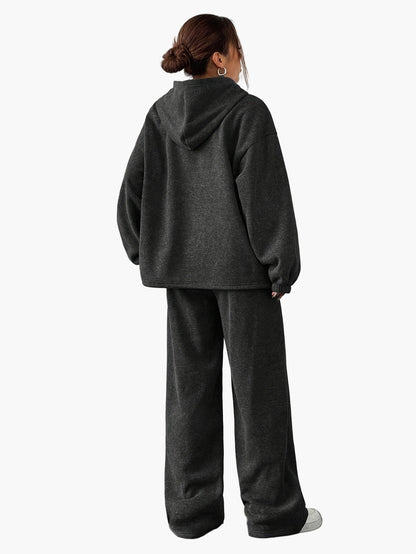 Women's casual hoodie and jogging pants set – comfortable loungewear suit for everyday and relaxation