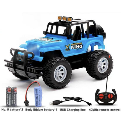 Remote-Controlled Offroad Toy Car for Boys – Adventure Jeep with Remote Control, Robust Design, Ideal Gift