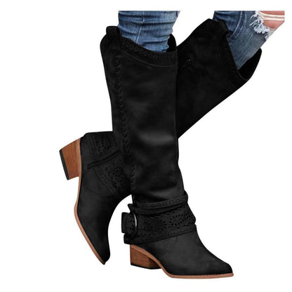 Carly – Mittelgroße Damen-Knights-Stiefel