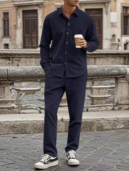 Tom – Lässiger Sportlicher Herren-Kombination mit Cardigan