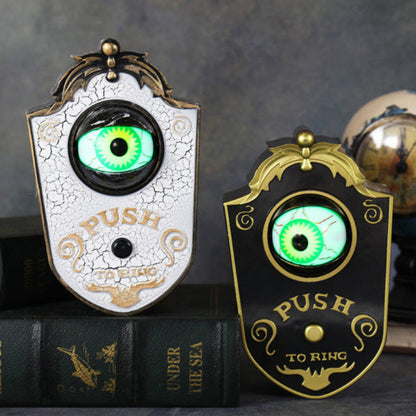 Halloween Doorbell Decoration – Creepy One-Eyed Bell for Haunted House & Party