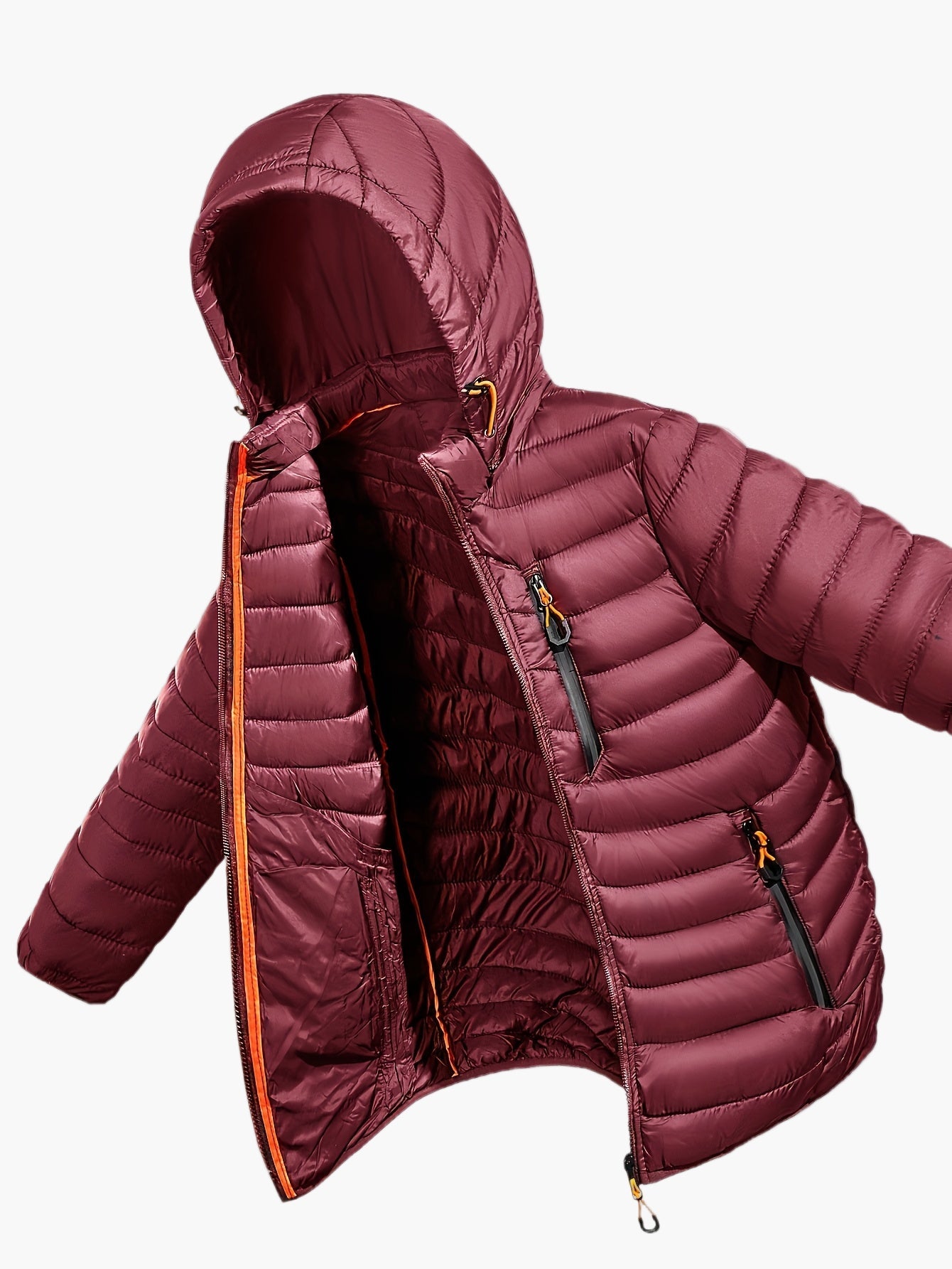 Herren Steppjacke mit Kapuze – Leichte Outdoor Übergangsjacke, Casual Style