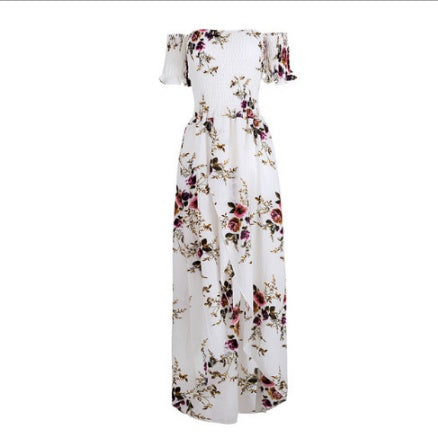 Jessica – Boho Maxikleid Off-Shoulder Sommer
