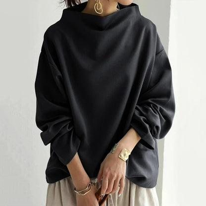 Damen Oversize Pullover Langarm Modern Elegant – Perfekt für Alltag & Büro