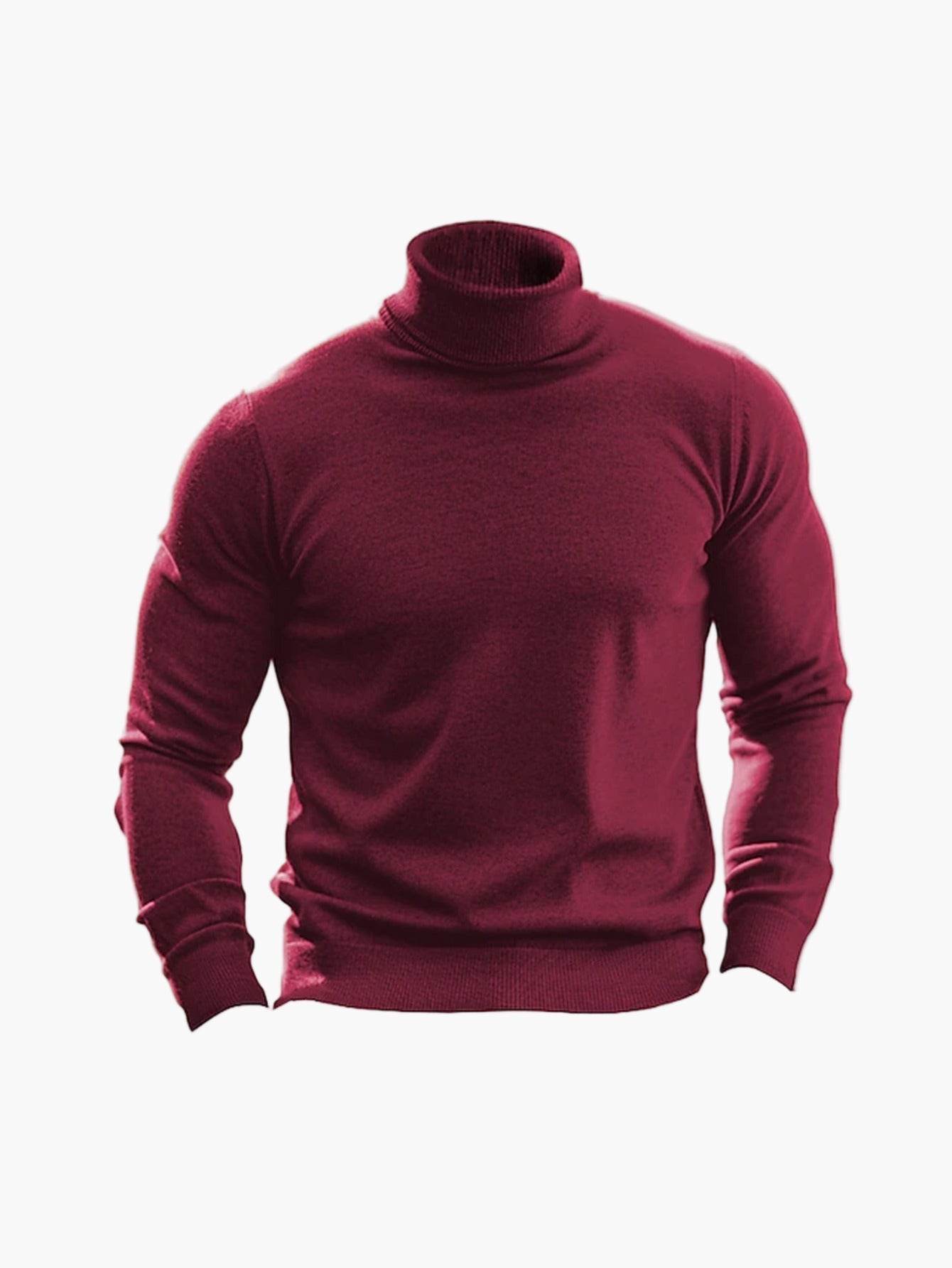 Men's turtleneck sweater – Fashionable, slim-fit knitted sweater for leisure and everyday wear