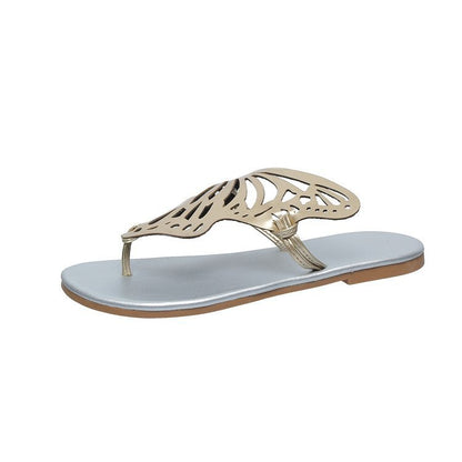 Lily – Flache Damensandalen mit Schmetterlingsdesign