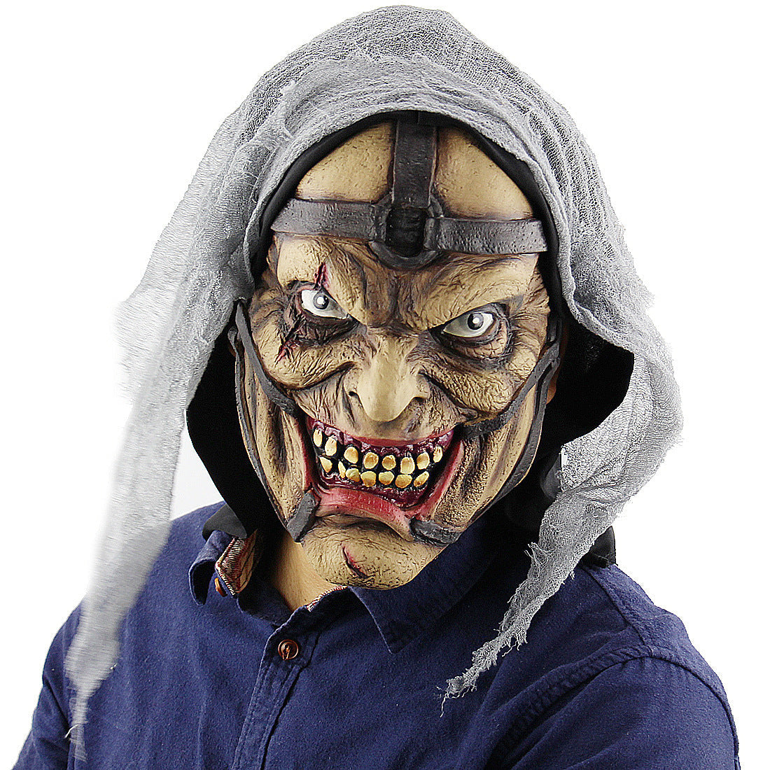Halloween Creepy Vampire Demon Mask for Adults – Unisex Costume Mask for Halloween Parties & Decoration