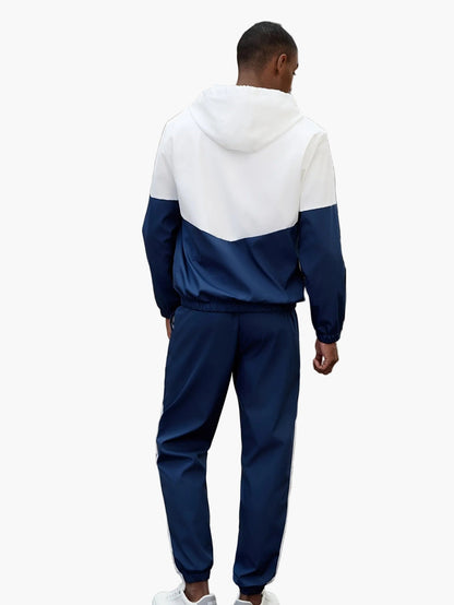 Herren Trainingsanzug Sportlicher Freizeit Jogginganzug mit Kapuze – Zweiteiliges Set für Alltag & Fitness