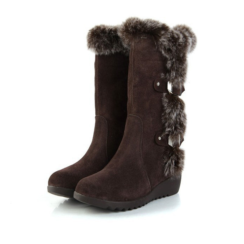 Imogen – Warme Fleece-Frauenstiefel bis zur Wade