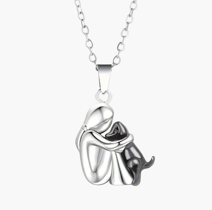 Damen Halskette mit Hund-Anhänger – Symbol für Liebe und Freundschaft – Geschenk für Hundefreunde