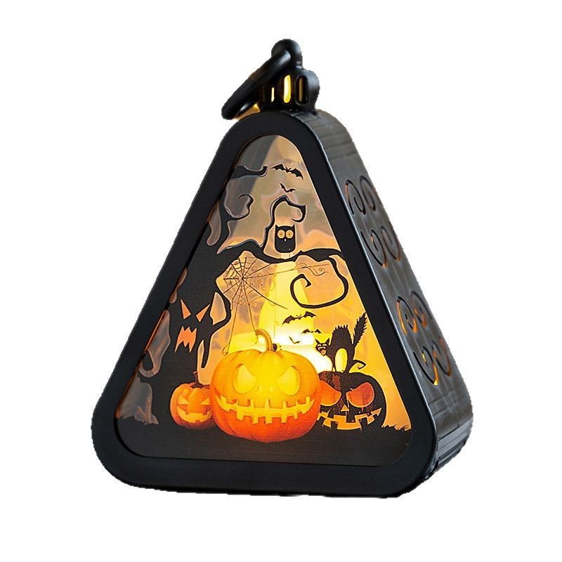 Halloween decoration LED lantern – atmospheric table lamp for spooky Halloween decorations