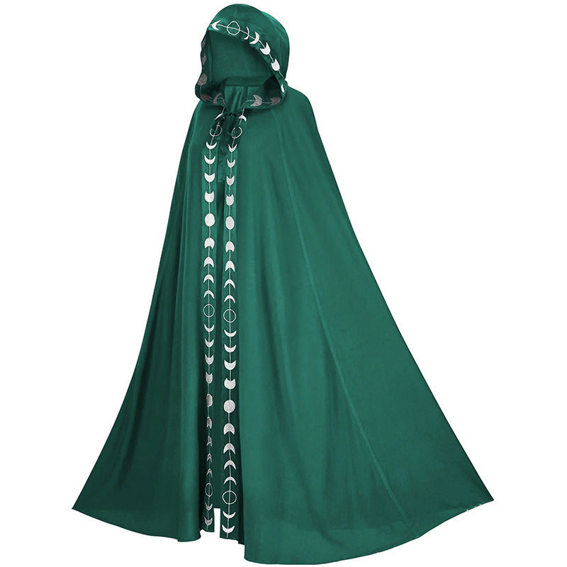 Halloween cloak with hood for adults – magical witch & wizard costume, unisex, perfect for Halloween parties