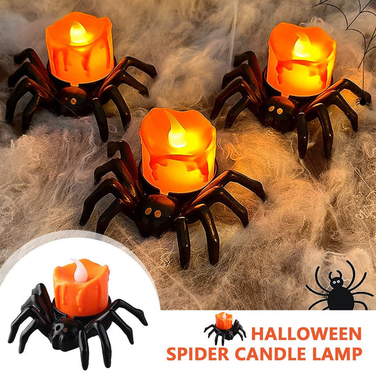 Halloween spider candle lamp for spooky decorations and parties