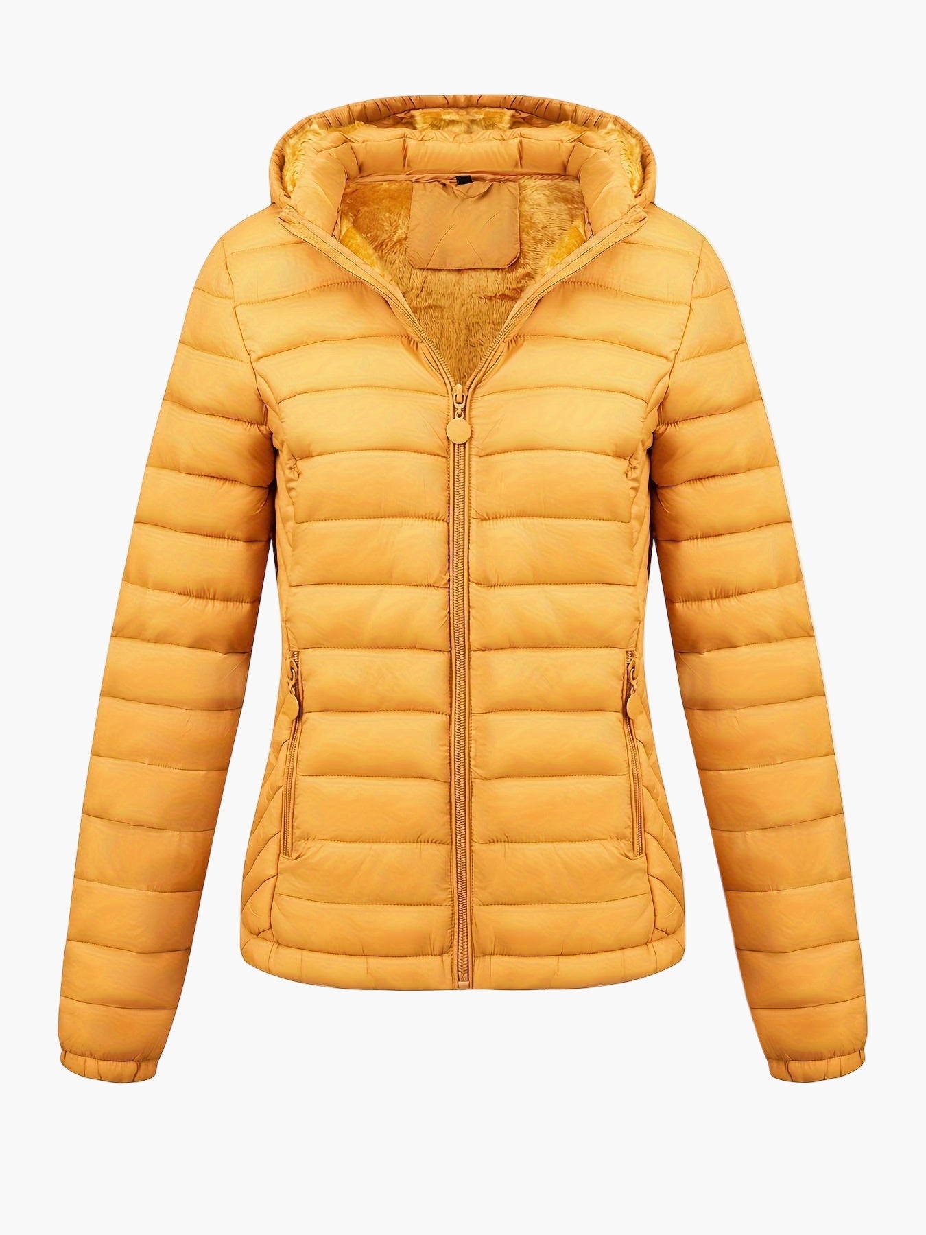 Women's quilted jacket with hood – fashionable winter coat for everyday and outdoor use