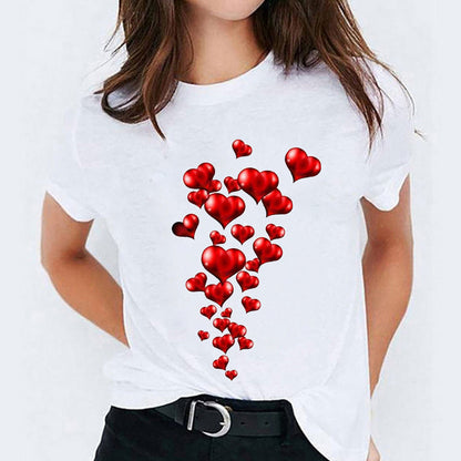 Alice – Süßes T-Shirt mit Cartoon-Druck