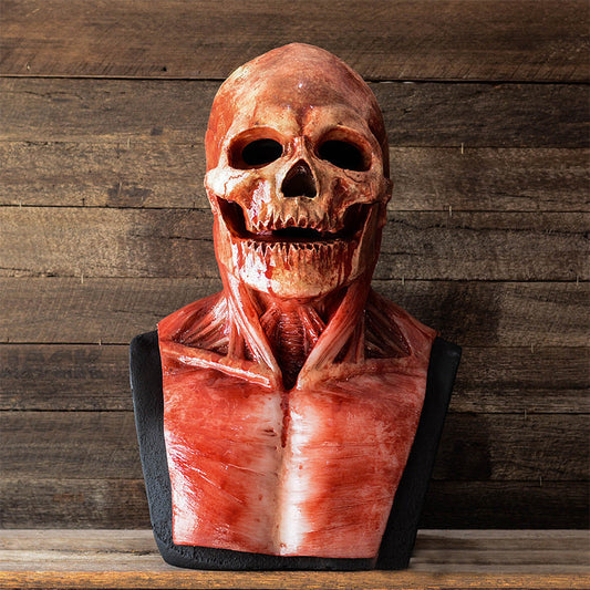 Halloween Latex Creepy Skeleton Mask for Adults – Horror Decoration & Costume