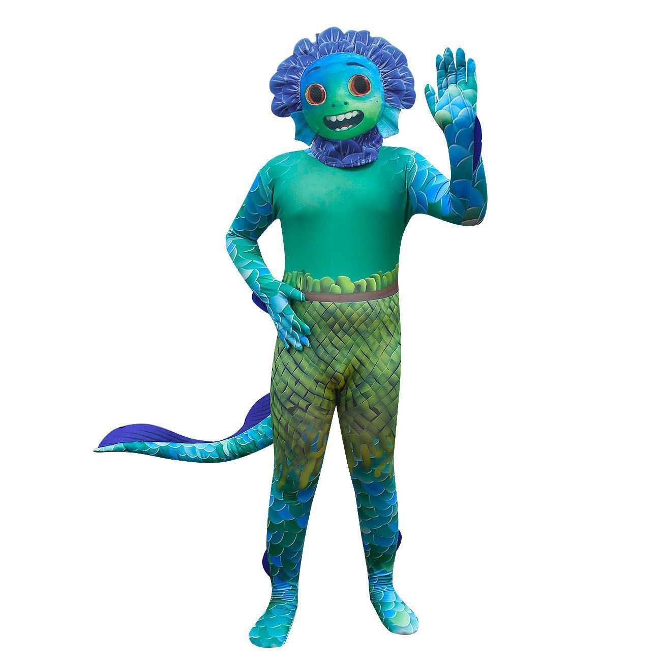 Children's Halloween Costume Sea Monster Cartoon Overall Unisex for Party & Carnival