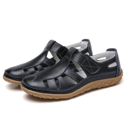 Zoe – Handgemachte Retro Weiche Sohle Velcro Freizeit Schuhe für Damen