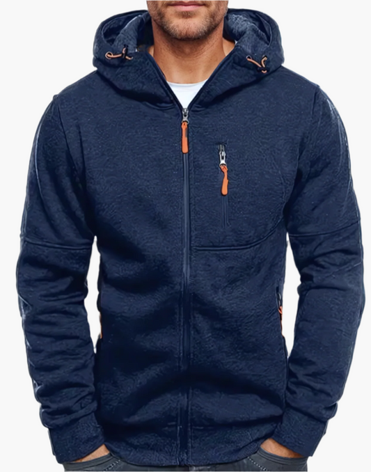 Herren Kapuzenjacke mit Reißverschluss – Sportlicher Freizeit Hoodie für Alltag & Training