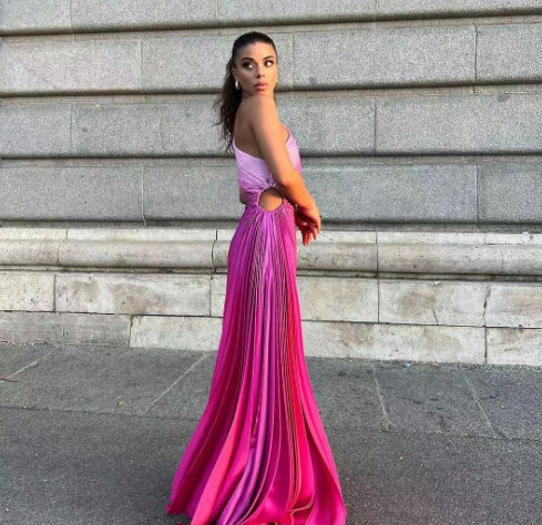 Fiona – Faltendes Kleid mit Farbverlauf