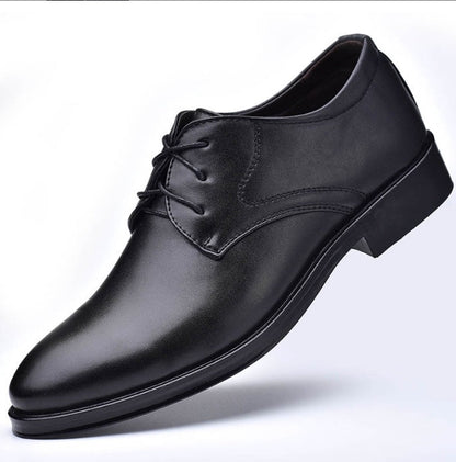 Vincent – Schwarze Herrenschuhe mit Spitzem Zeh