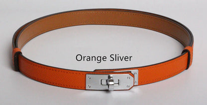 Shirley – Hochwertiger Damen-Gürtel aus veganem Leder mit 1,8 cm Breite und goldenem Detail