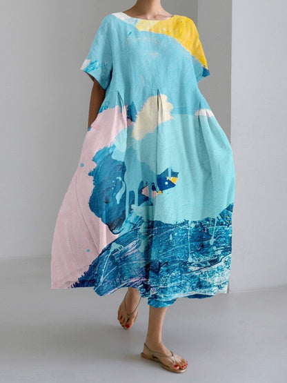 Natalie – Special women's dress with geometric pattern