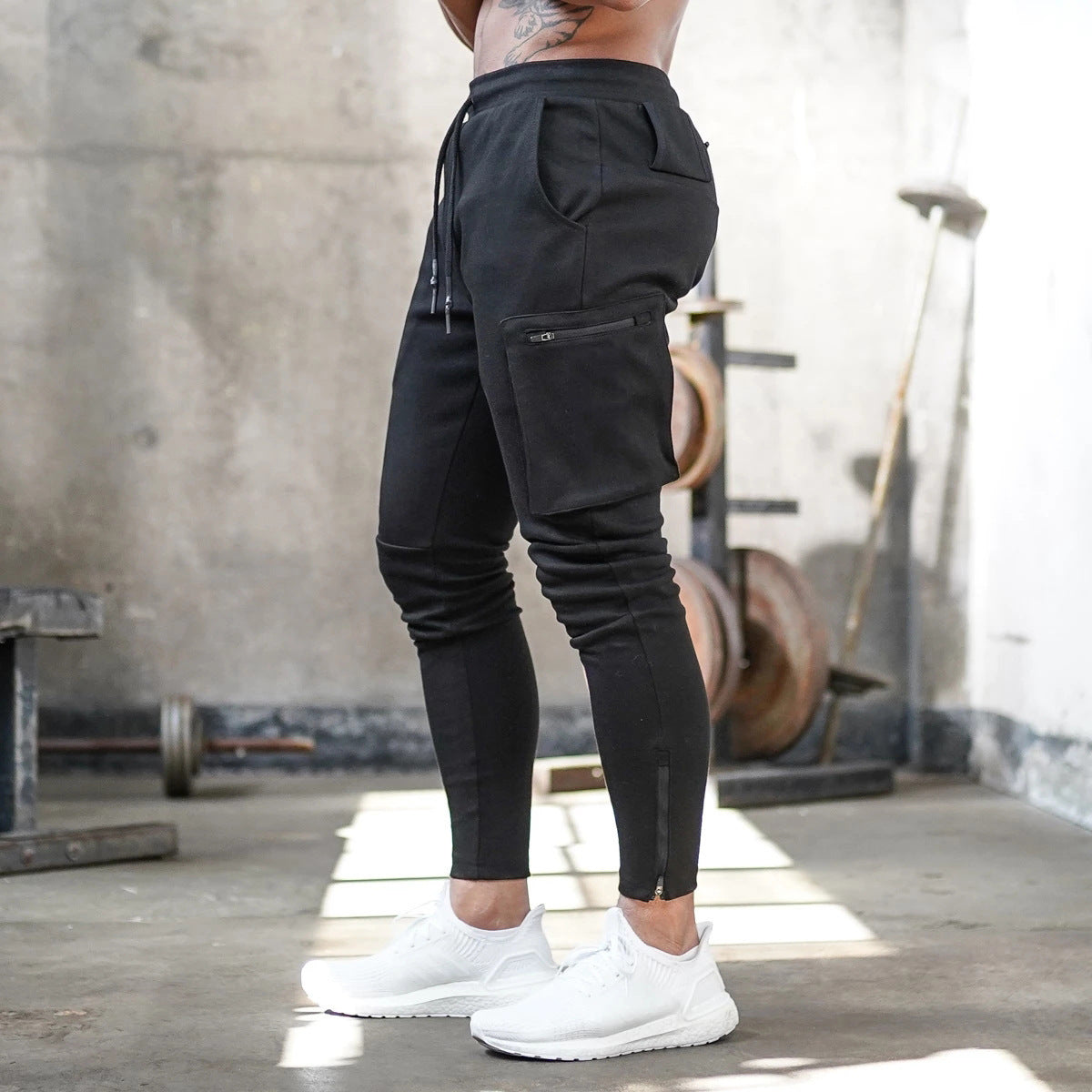Herren Sportliche Cargo Jogginghose – Trainings- & Freizeit-Jogger mit Taschen, Streetwear Stil