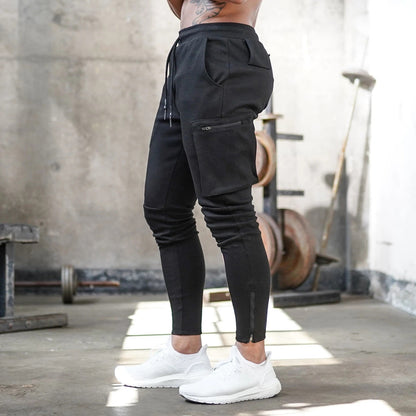 Herren Sportliche Cargo Jogginghose – Trainings- & Freizeit-Jogger mit Taschen, Streetwear Stil