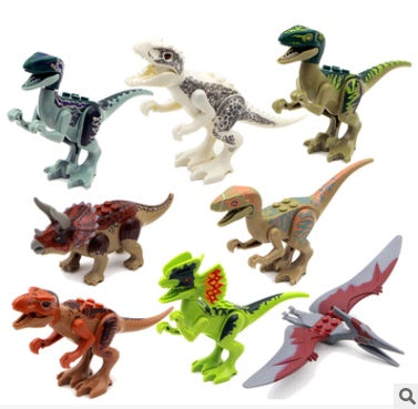 Kinder Dinosaurier Baustein Figuren Set – Lernspielzeug und Sammelobjekt, Mini Spielfiguren zum Spielen und Lernen