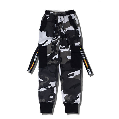 Warren – Camouflage Jogginghose mit breiten Trägern