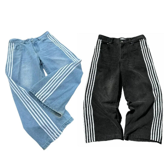 Aidan – Vintage Streifenstickerei Jeans für Herren