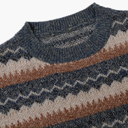 Men's knitted sweater in vintage style for autumn and winter – casual Norwegian look