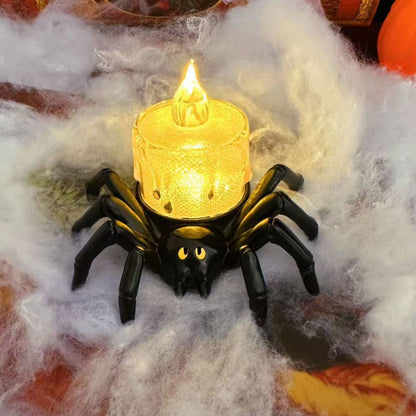 Halloween spider candle lamp for spooky decorations and parties