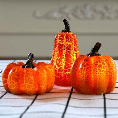 Halloween LED Pumpkin Decoration – Glowing Pumpkin Lantern for Atmospheric Halloween Ambiance