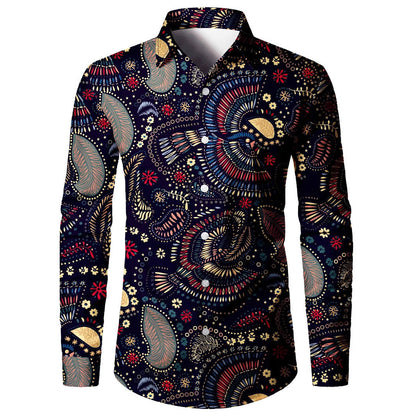 Tom – 3D digital print men's shirt in American style