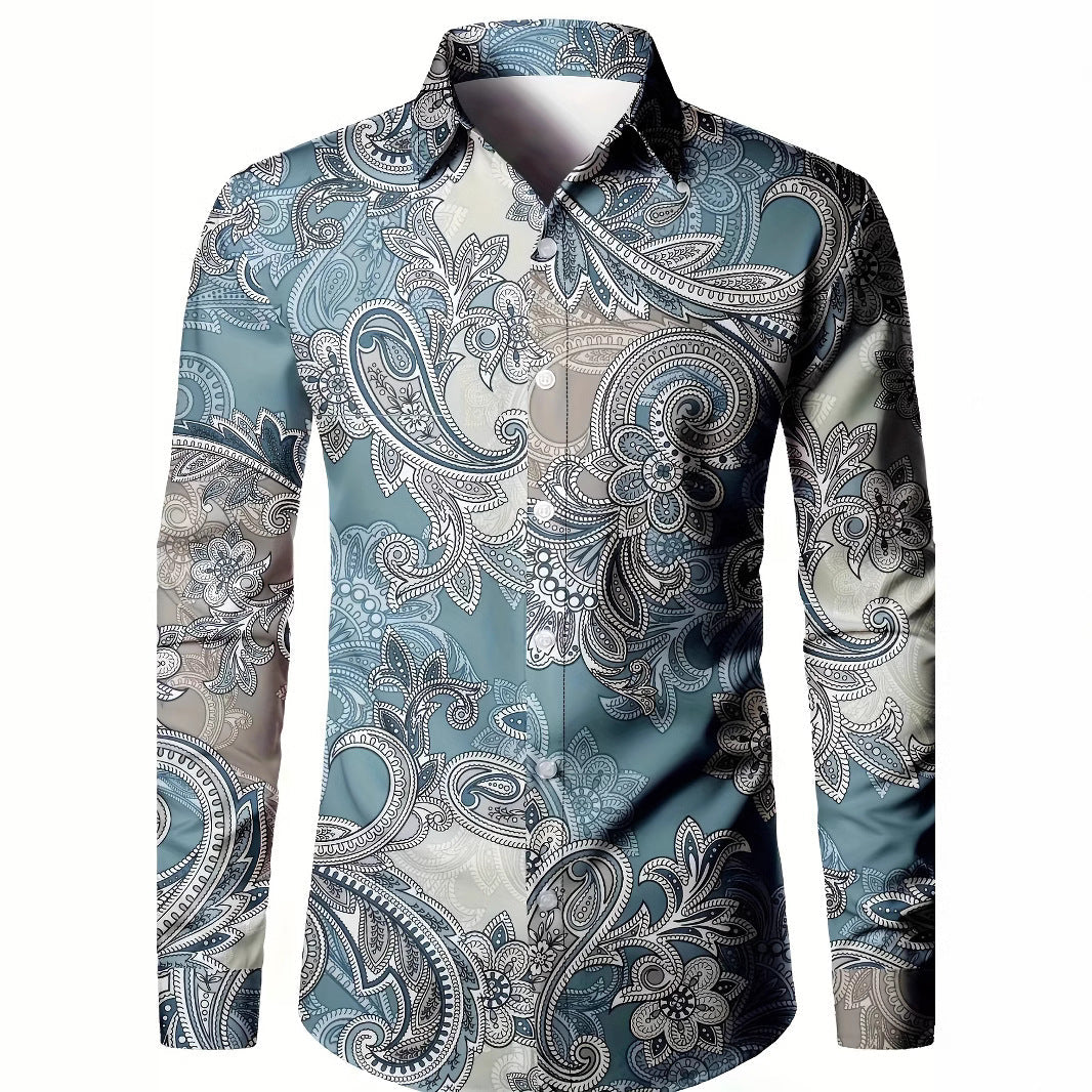 Tom – 3D digital print men's shirt in American style